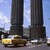 Yellow cab and Marina Towers