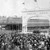 Adelaide. Crowd at ANZAC Arch, Railway Station