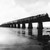 Train crossing the Seven Mile Bridge. Florida East Coast Railway, Key West Extension