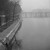 Le port du Louvre et le pont des Arts par temps de brume