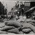 街道被沙袋封锁，在1932年的日本攻击期间