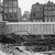 Nieuwendijk 153 - 159, gezien vanaf het bouwterrein op de plek van de afgebrande Cinema Royal