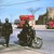 Guardias civiles y camión de Galletas Gullón en el Paseo de Merchán de Toledo