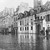 La Grande crue de la Seine (janvier 1910). Quai de la Tournelle. Pharmacie centrale des Hôpitaux