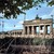 West-Ost Berlin. Blick auf das Brandenburger Tor mit Mauer und Stacheldraht