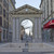 Rue Necker: fontaine et porte de l'ancien panorama de Plainpalais