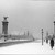 La neige à Paris. Le pont Alexandre III et le Grand Palais sous la neige