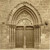 Détails de la porte latérale de l'église de Colmar