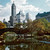 Central Park. 59th Street Plaza and Sherry Netherlands Hotels springtime