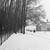 Apeldoornseweg langs park Sonsbeek in de winter. In de achtergrond gebouw van de Heidemij