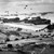 Panoramic view of Omaha Beach after D-Day landings