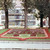 Székesfehérvár, Országzászló tér, Virágágyás Székesfehérvár város címere