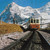 The Jungfrau railway and mountain panorama in the Bernese Oberland
