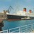Queen Elizabeth Alongside at Cherbourg Cunard Line