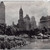 Fifth Avenue skyscraper hotels from Central Park. July 1935.